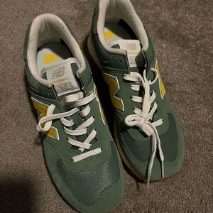 New Balance Green and Yellow Athletic Shoes